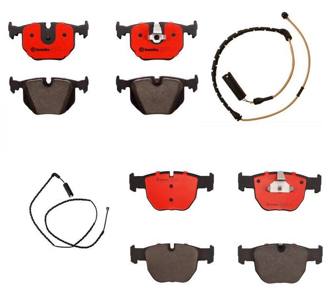 Land Rover Brakes Kit Brembo Pads Front and Rear (Ceramic) SOE000011